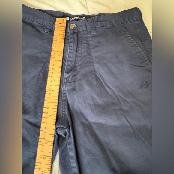 Element men’s navy shorts size 30 mid rise skateboarding cotton - Picture 7 of 10